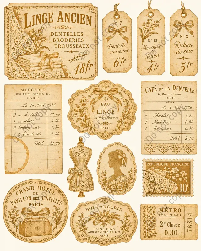 French Flea Market Ephemera