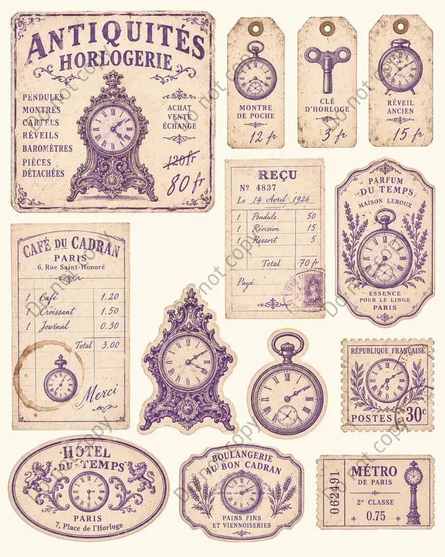 French Flea Market Ephemera