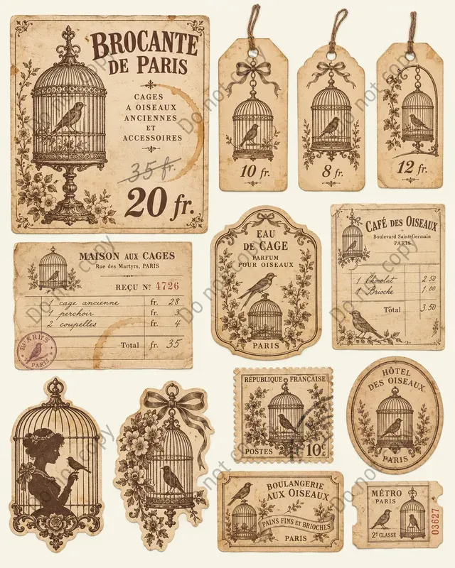 French Flea Market Ephemera
