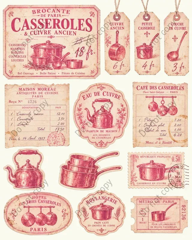 French Flea Market Ephemera