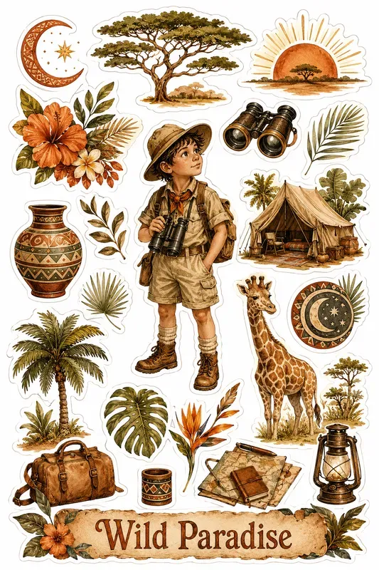 Wild Paradise Sticker Collections