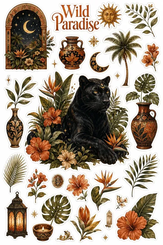 Wild Paradise Sticker Collections