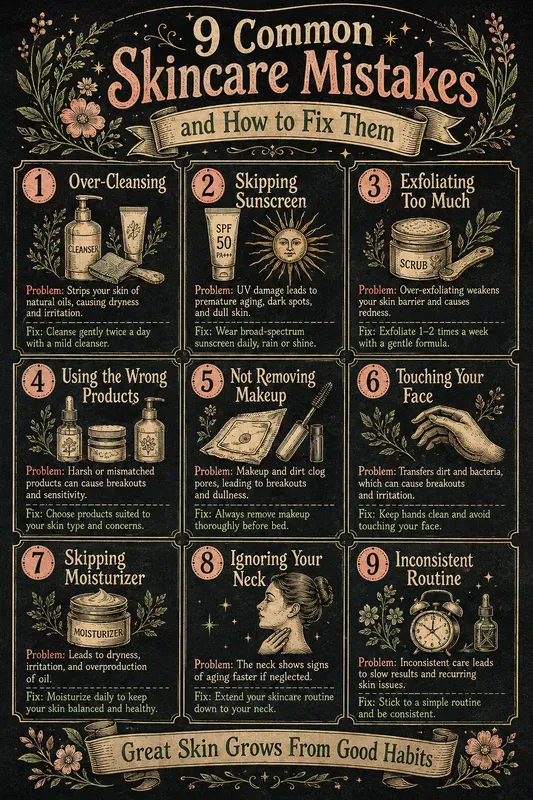 Skincare Mistakes Poster Generator