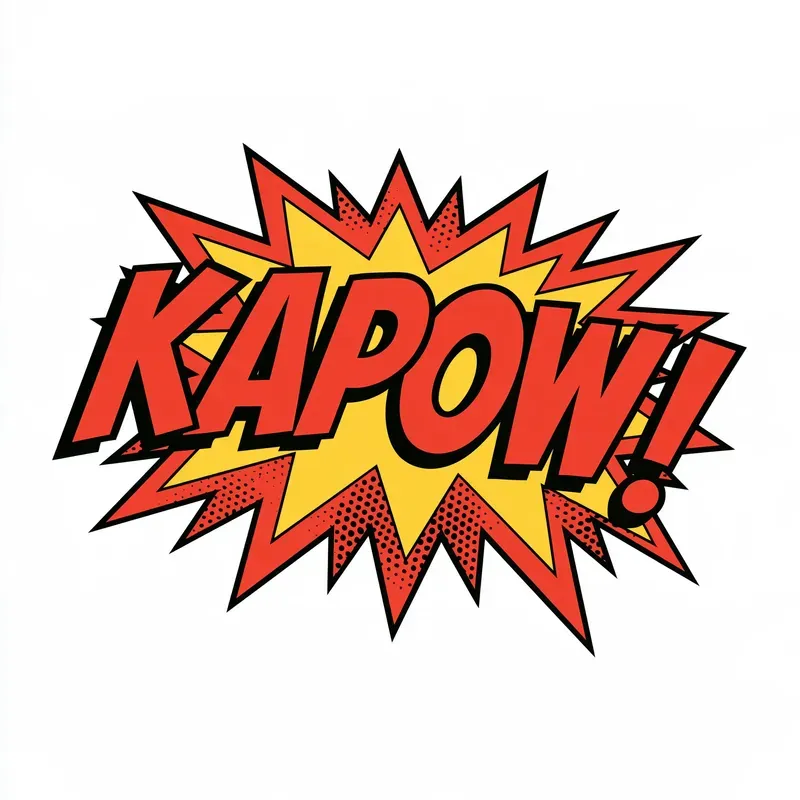 Comic Book Sound Effect Stickers