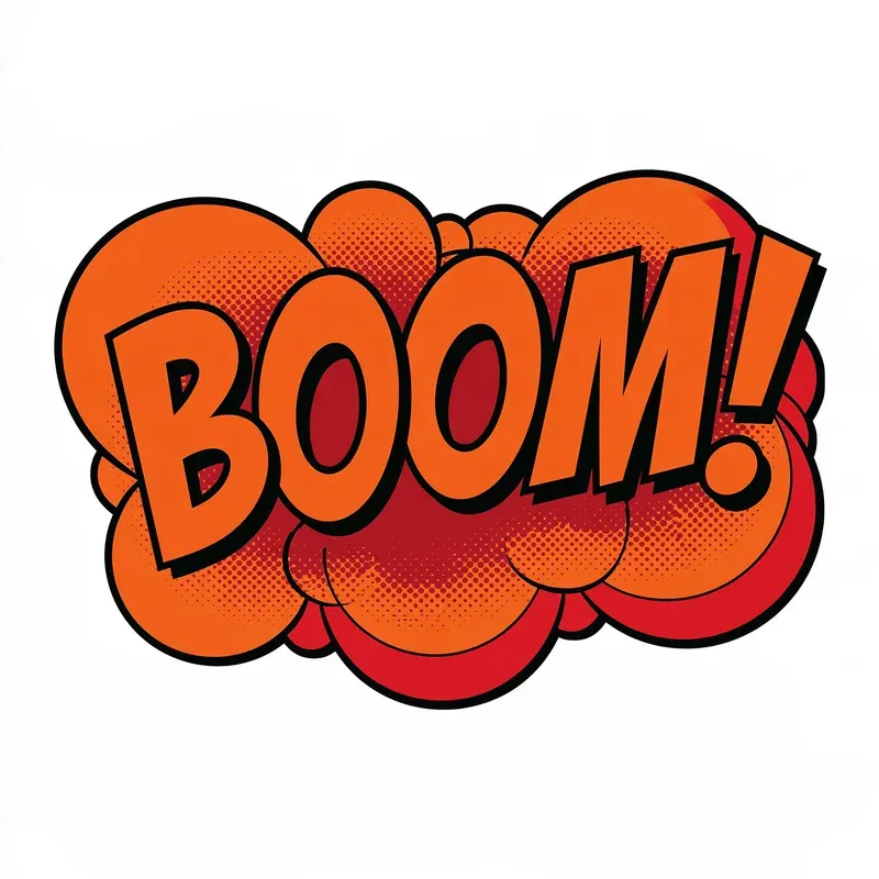Comic Book Sound Effect Stickers