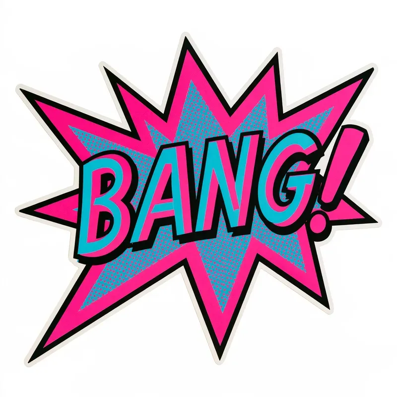 Comic Book Sound Effect Stickers