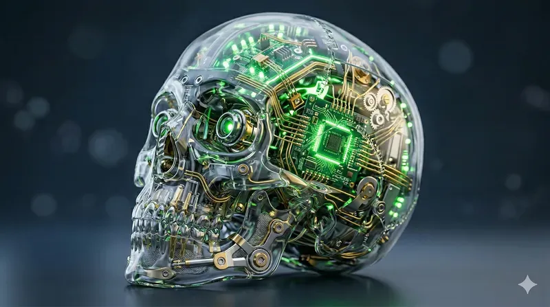 Futuristic Glass Tech Object Art