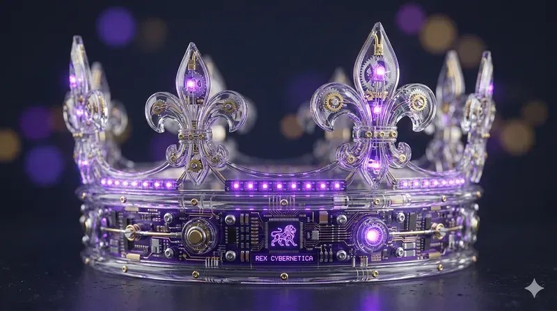 Futuristic Glass Tech Object Art