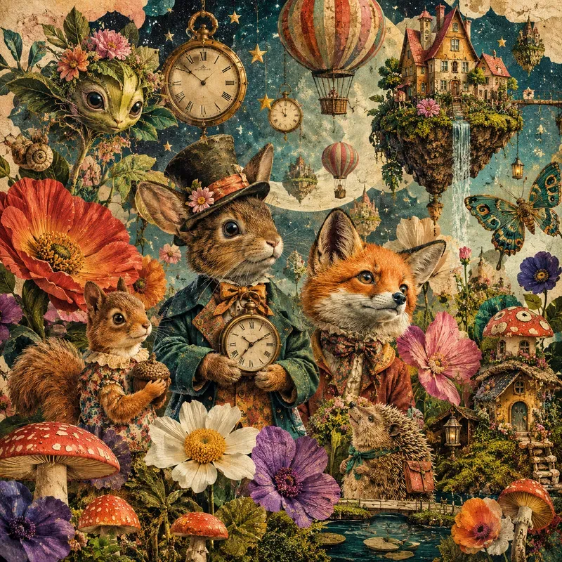 Surreal Retro Dream Collages