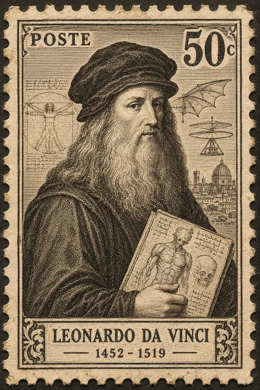 Vintage Historical Stamp Portraits