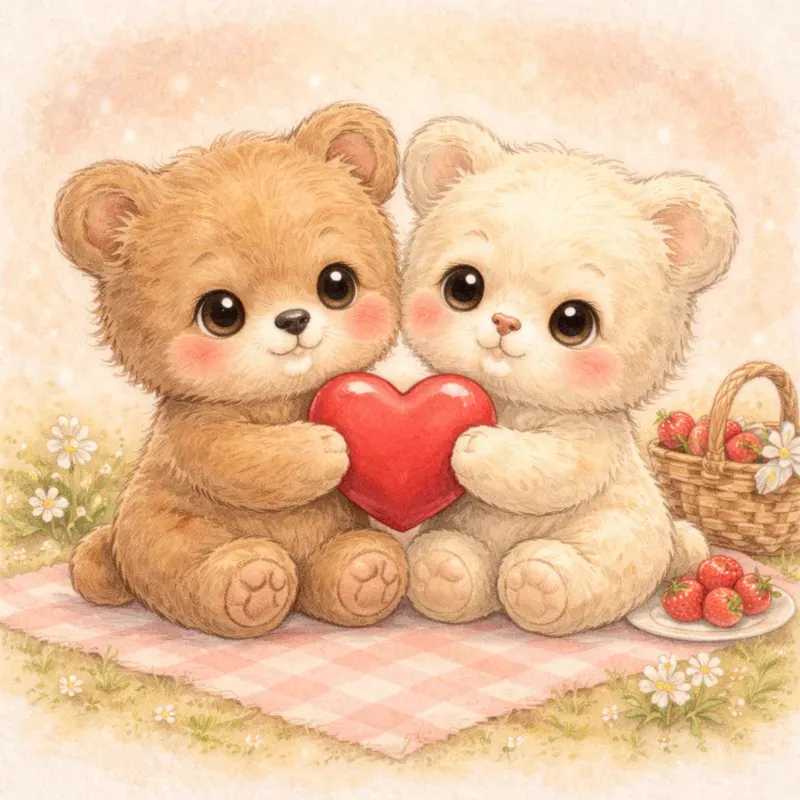 Whimsical Valentine Animal Story Moments