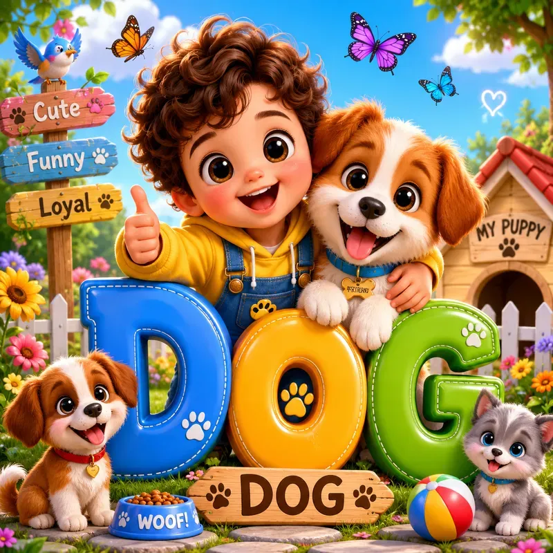 Adorable 3D Kids Learning Scenes