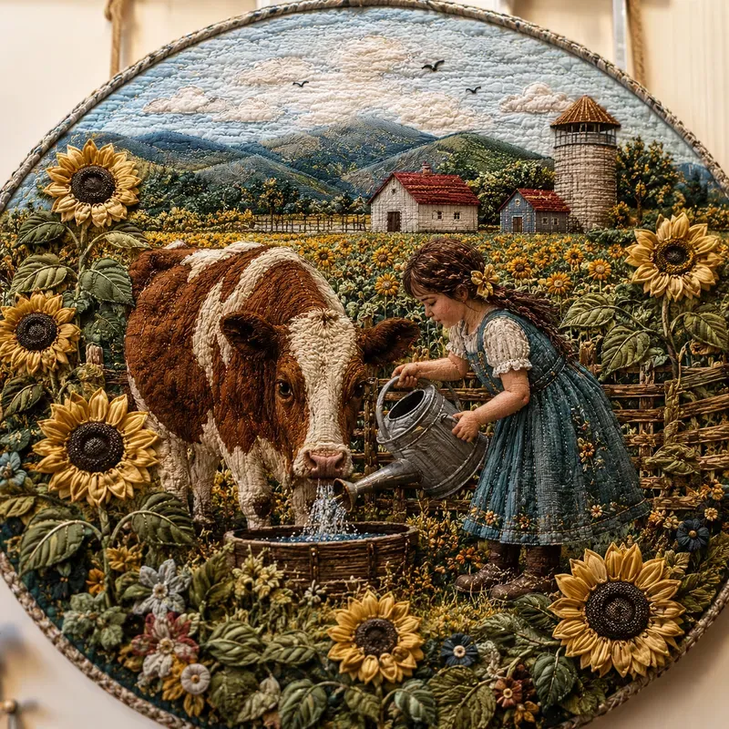 Rustic Textile Folk Art Scene Kits