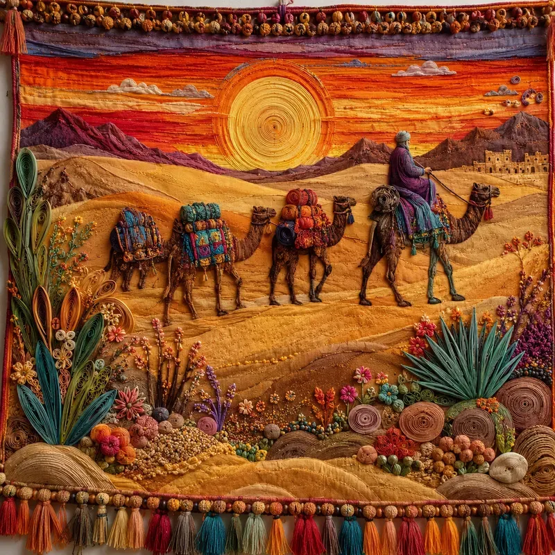 Rustic Textile Folk Art Scene Kits