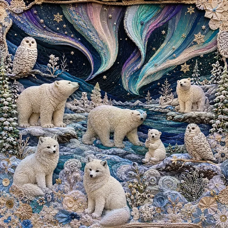 Rustic Textile Folk Art Scene Kits