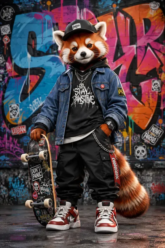 3D Graffiti Streetwear Characters