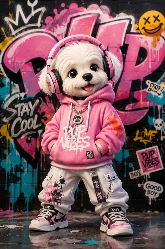 3D Graffiti Streetwear Characters