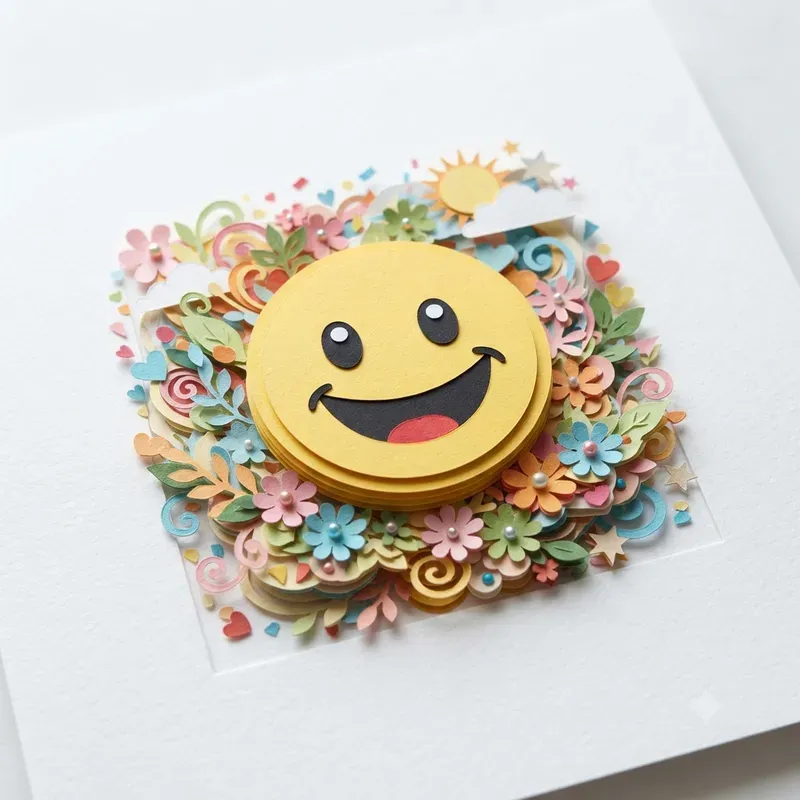 Paper Cutout Diorama Emoji Collections
