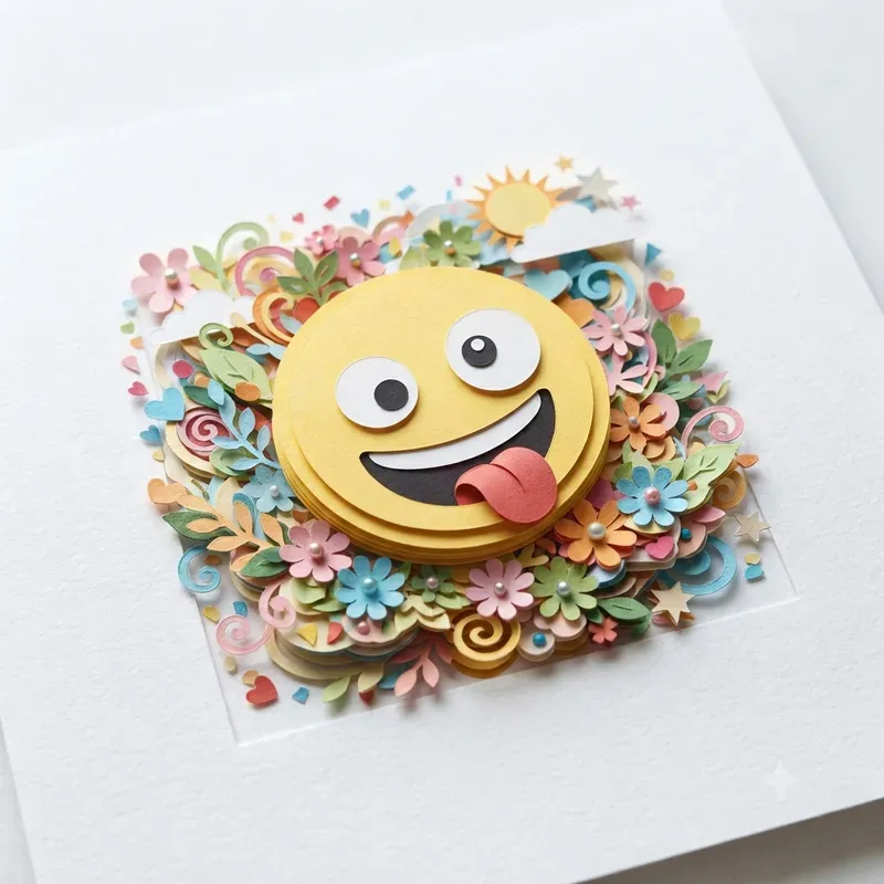 Paper Cutout Diorama Emoji Collections