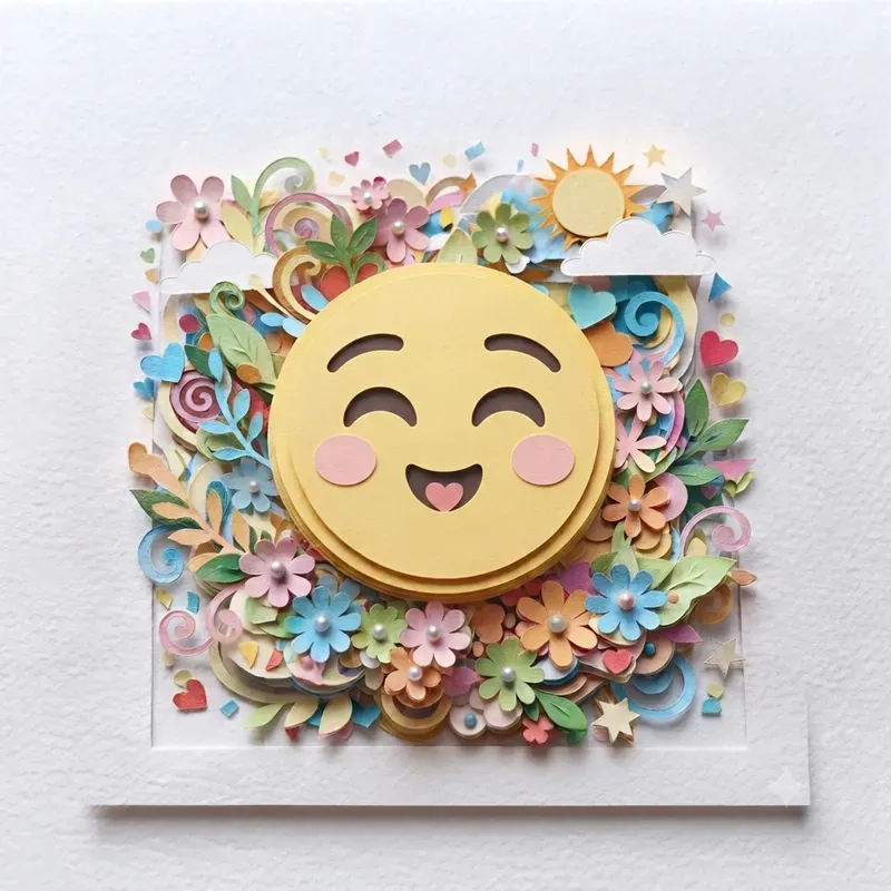 Paper Cutout Diorama Emoji Collections