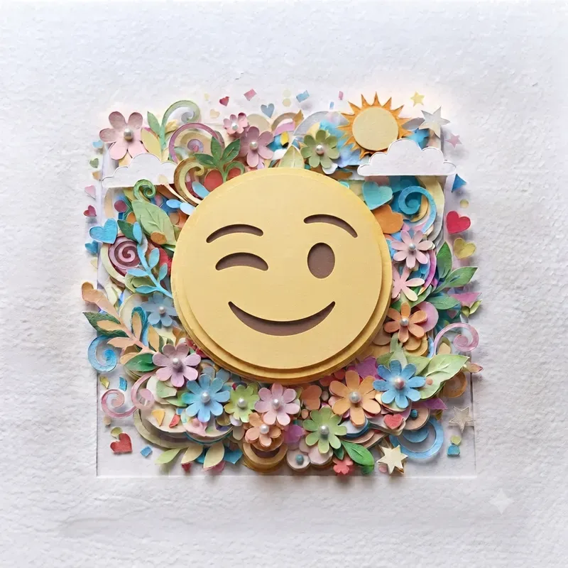 Paper Cutout Diorama Emoji Collections