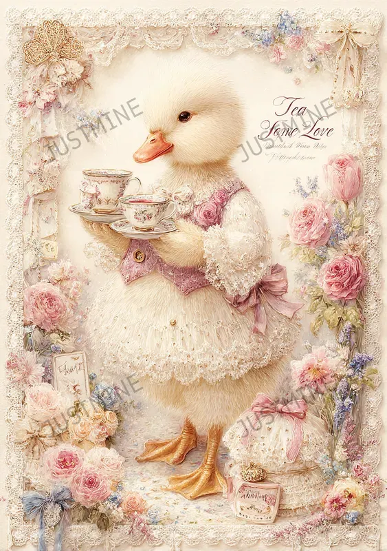 Romantic Pink Bakery Greeting Cards