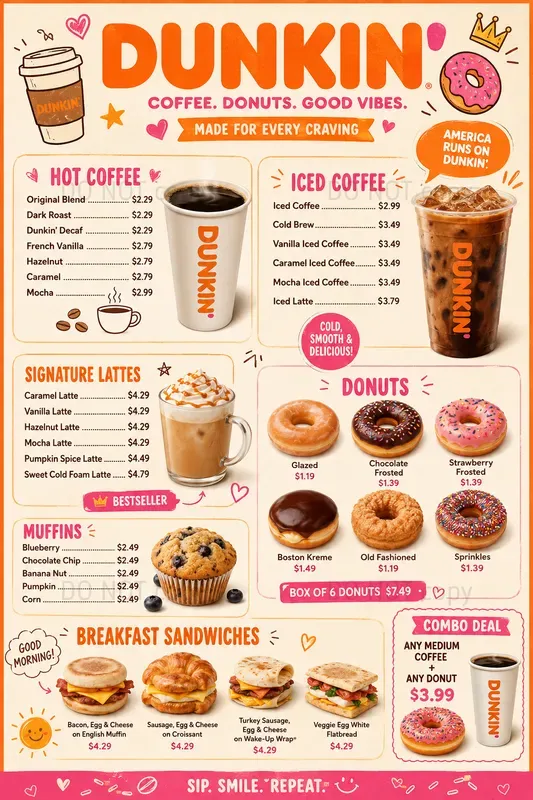 Cute Product Menu Boards