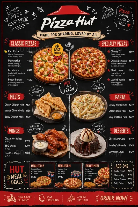 Cute Product Menu Boards