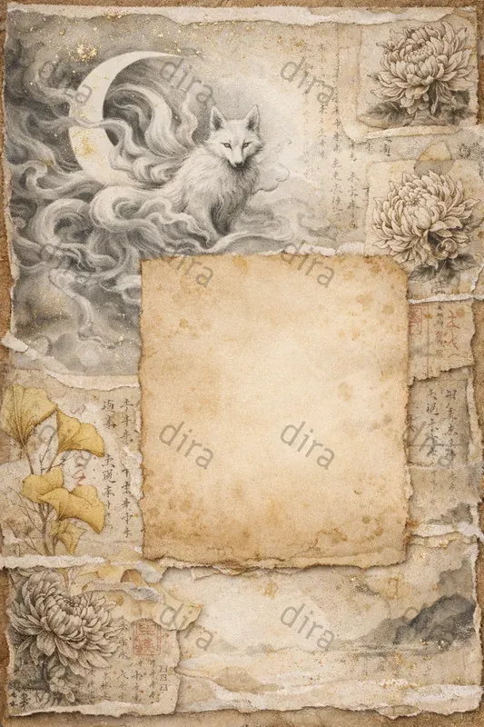 Mystical Animals In Chinese Ink Pages