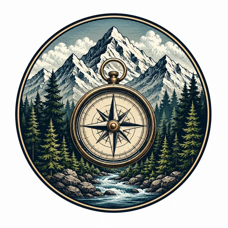 Vintage Outdoor Badge Tshirt Prints