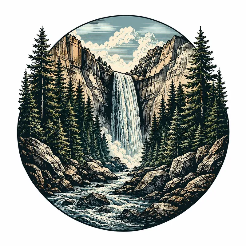 Vintage Outdoor Badge Tshirt Prints