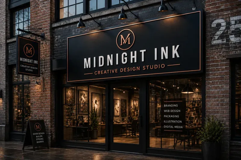 Storefront Signage Mockup Creators