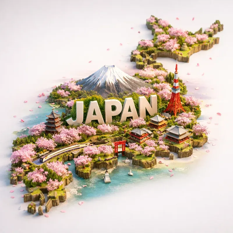 Miniature Country Map Dioramas