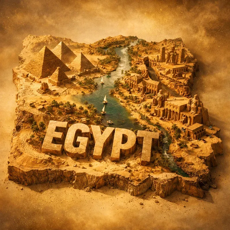 Miniature Country Map Dioramas