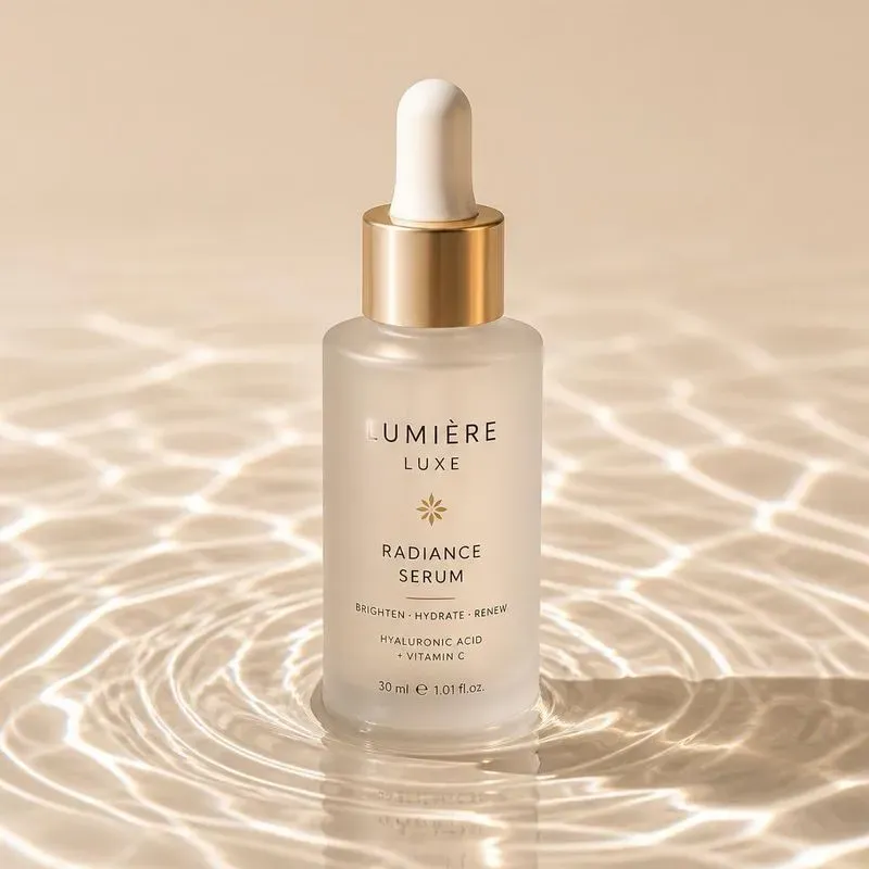 Luxury Cosmetic Bottles Water Ripples