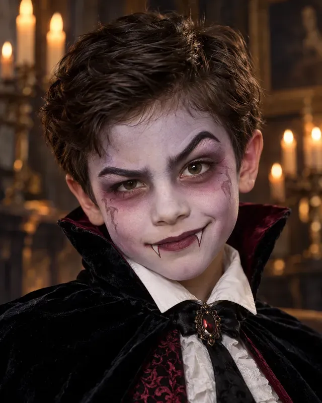 Kids Halloween Face Paint Costume Photos