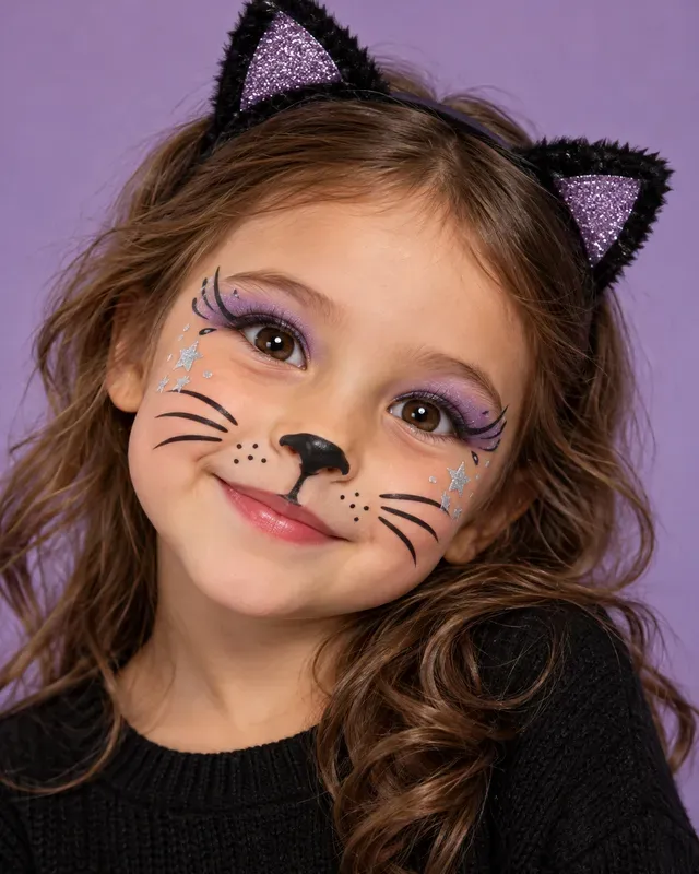Kids Halloween Face Paint Costume Photos
