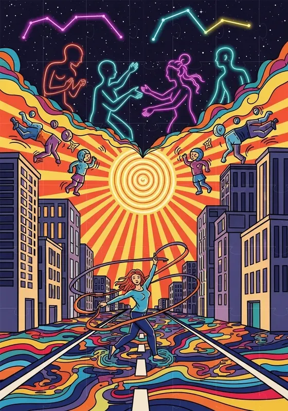 Psychedelic Motion Pop Worlds
