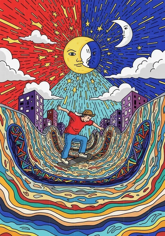 Psychedelic Motion Pop Worlds
