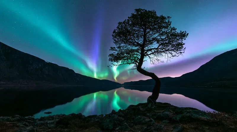 Aurora Twilight Sky Art Generator