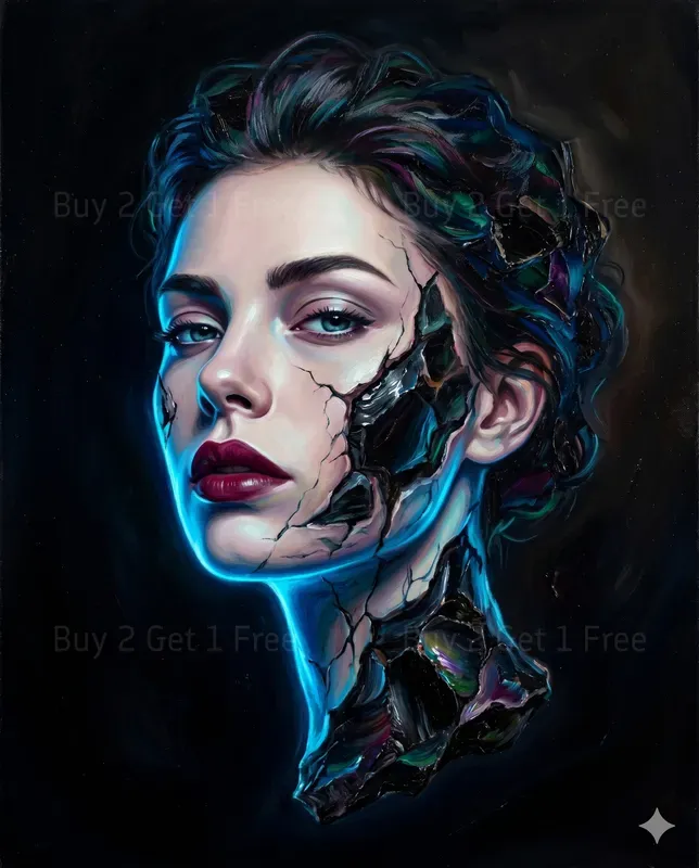 Siren Texture Fusion Art