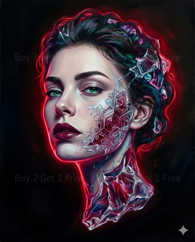 Siren Texture Fusion Art