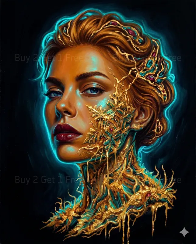 Siren Texture Fusion Art