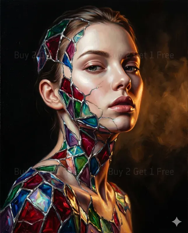 Siren Texture Fusion Art