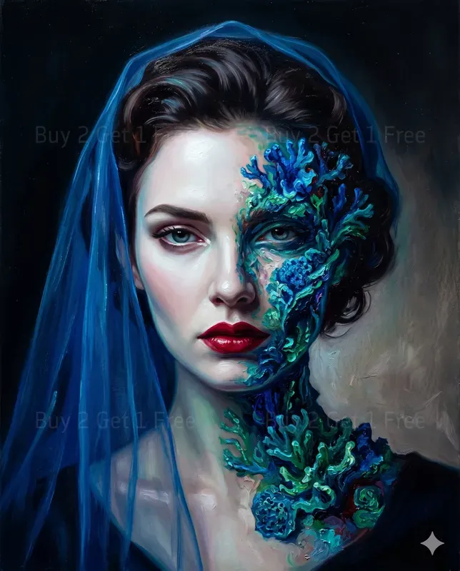 Siren Texture Fusion Art