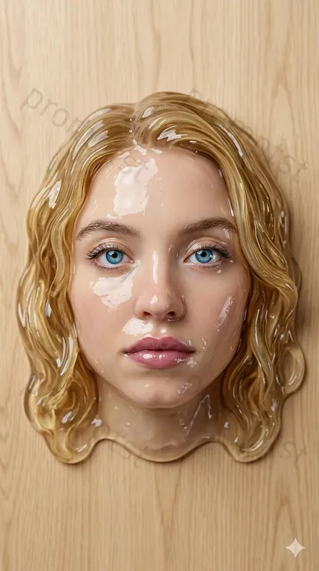 Viral Celebrity Slime Face Photos