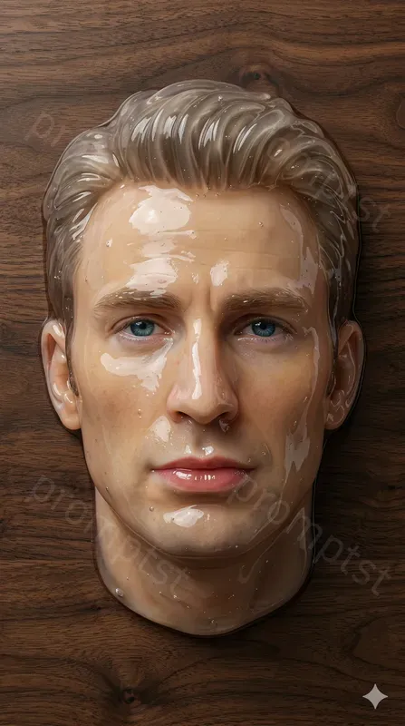 Viral Celebrity Slime Face Photos