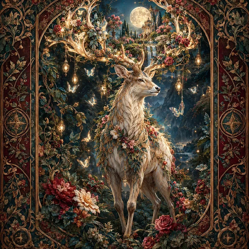 Ornate Vintage Card Portraits