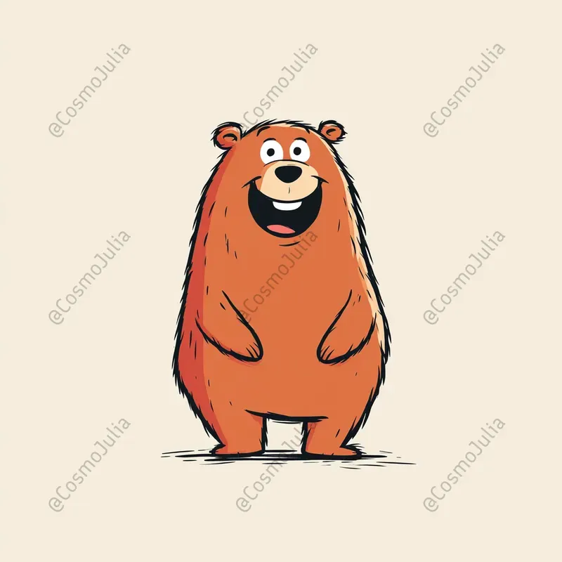 Minimalist Cartoon Animal Illustrations