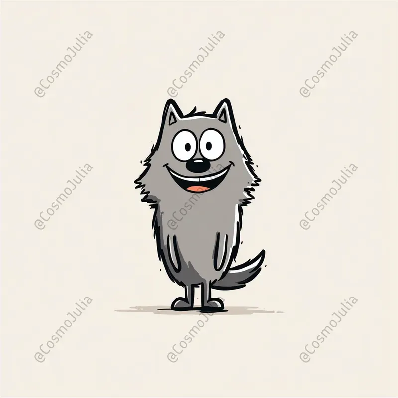 Minimalist Cartoon Animal Illustrations